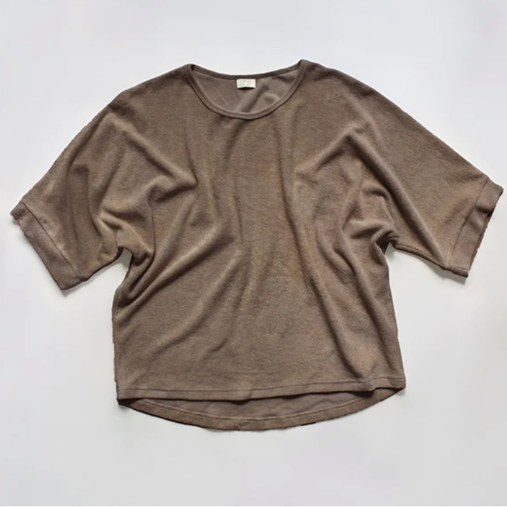 The Simple Folk Oversized Terry Top in Walnut